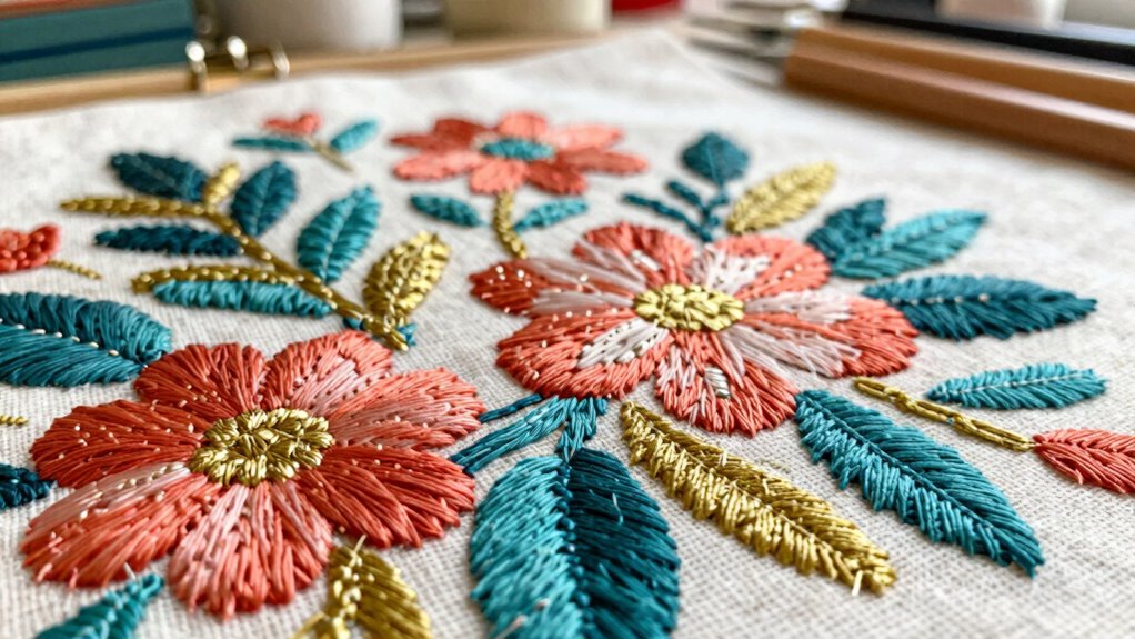 vibrant fabric layering technique