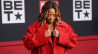 Queen Latifah Bundles Up in a Bold, Oversized Coat on the 2026 BET Awards Red Carpet