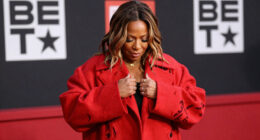 Queen Latifah Bundles Up in a Bold, Oversized Coat on the 2026 BET Awards Red Carpet