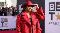 Queen Latifah Bundles Up in a Bold, Oversized Coat on the 2026 BET Awards Red Carpet