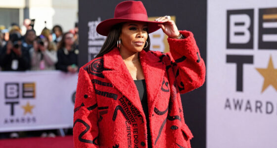 Queen Latifah Bundles Up in a Bold, Oversized Coat on the 2026 BET Awards Red Carpet