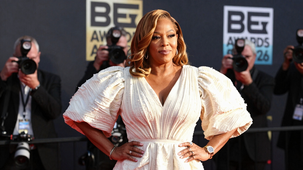Queen Latifah’s Kilian Kerner Look Brings Textural Volume to the BET Awards 2026 Red Carpet