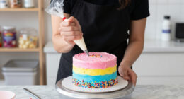 Andie Brings Flour Shop’s Colorful Cakes To The Pool