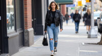 Zoë Kravitz’s Casual NYC Look Is All About This Slouchy Saint Laurent Bag