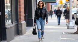 Zoë Kravitz’s Casual NYC Look Is All About This Slouchy Saint Laurent Bag