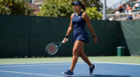 Coco Gauff Kicks Off US Open Run In Custom Navy New Balance Look And A New Colorway Of Her CG2 Signature Shoes