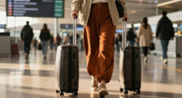 Hold The Black Pants—This Is The Airport-Pant-Color Trend You're About To See Everyone Wear Instead