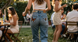 Bella Hadid Brings Back Y2K Butterfly-Embroidered Jeans For Her 30Th Birthday