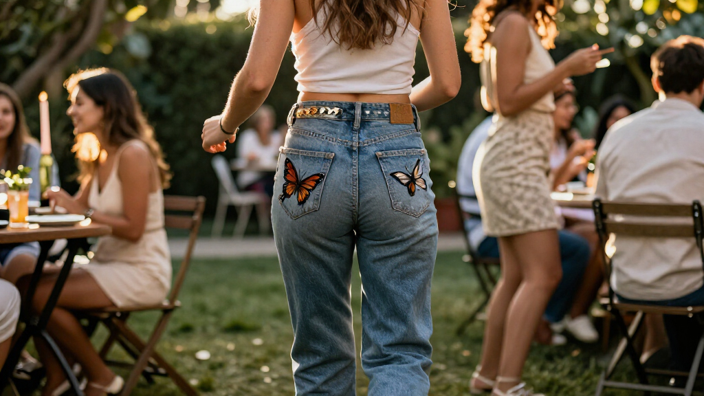 Bella Hadid Brings Back Y2K Butterfly-Embroidered Jeans For Her 30Th Birthday