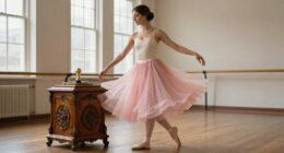 Elle Fanning Takes Balletcore To Artful New Heights With A Music Box-Inspired Headpiece