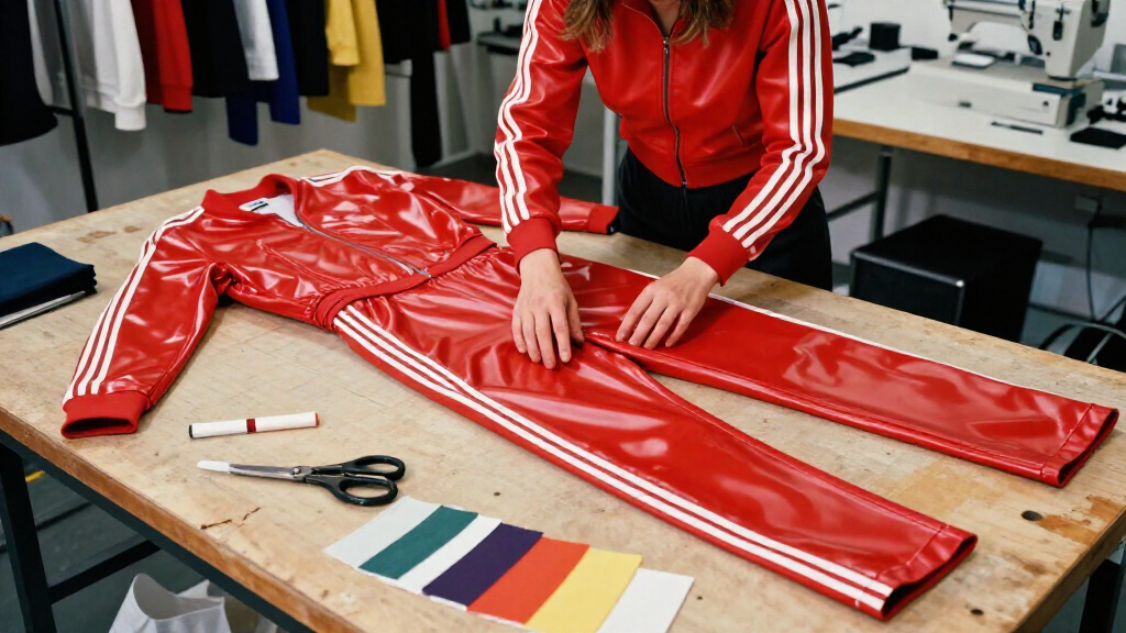 JENNAX Redesigned Adidas' Iconic Firebird Tracksuit In Latex